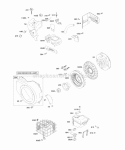 Blower HousingShrouds Exhaust System Flywheel Diagram and Parts List for 12R212-0366-E1  Briggs and Stratton Engine